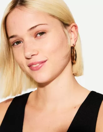 2-pack of boho hoop earrings