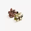 2-pack of metallic flower hair clips 2-pack of metallic flower hair clips