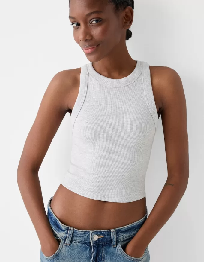 2-pack of sleeveless ribbed T-shirts 2-pack of sleeveless ribbed T-shirts