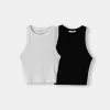 2-pack of sleeveless ribbed T-shirts 2-pack of sleeveless ribbed T-shirts