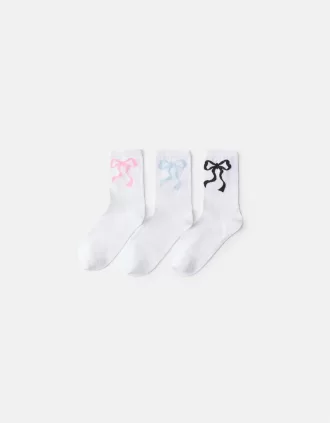 3-pack of bow socks