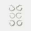 3-pack of grunge hoop earrings 3-pack of grunge hoop earrings