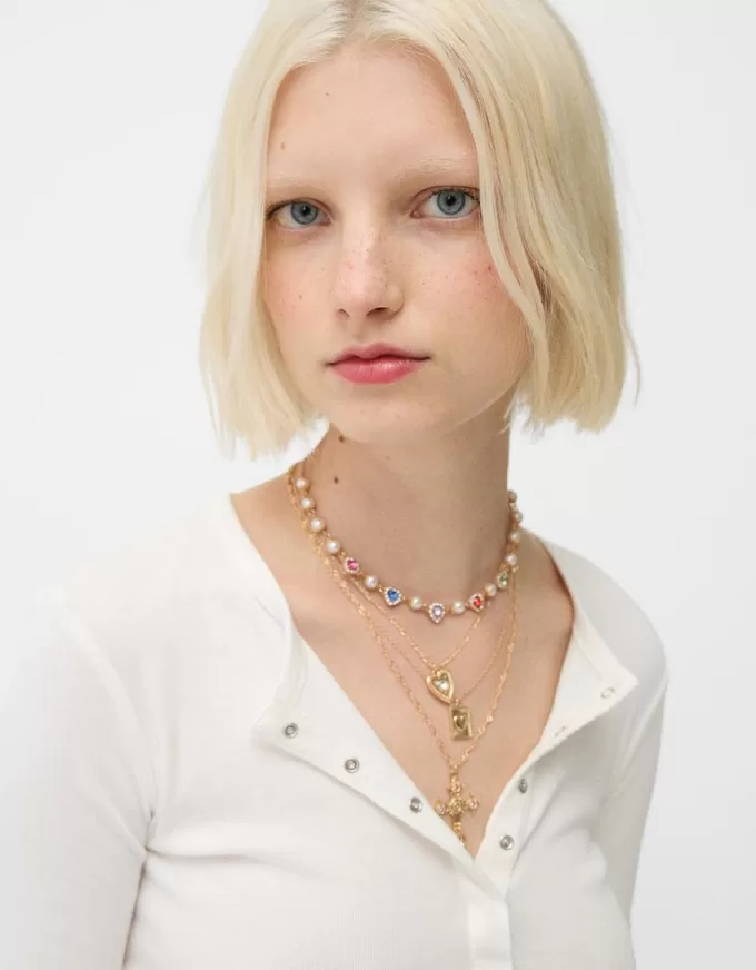 4-pack of rhinestone cross necklaces 4-pack of rhinestone cross necklaces