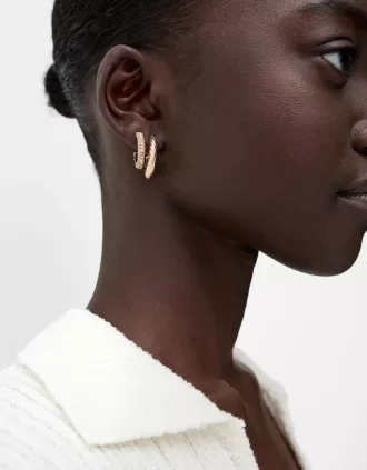 6-pack of rhinestone hoop earrings 6-pack of rhinestone hoop earrings