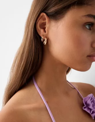 9-pack of hoop earrings