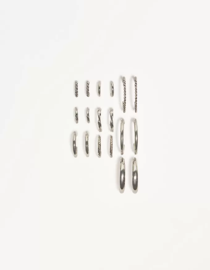 9-pack of hoop earrings 9-pack of hoop earrings