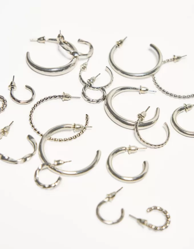 9-pack of hoop earrings 9-pack of hoop earrings