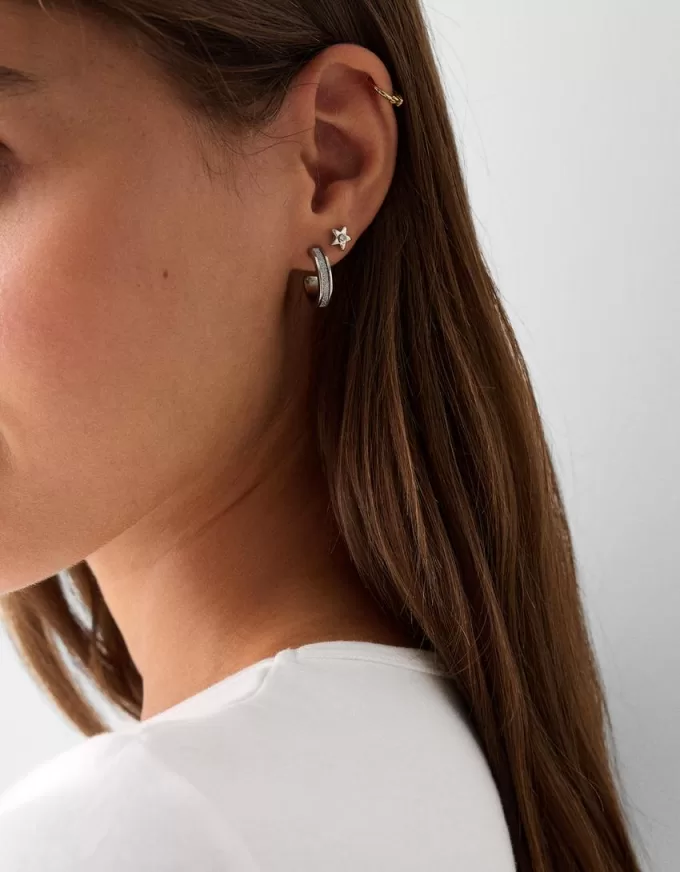 9-pack of rhinestone star earrings 9-pack of rhinestone star earrings