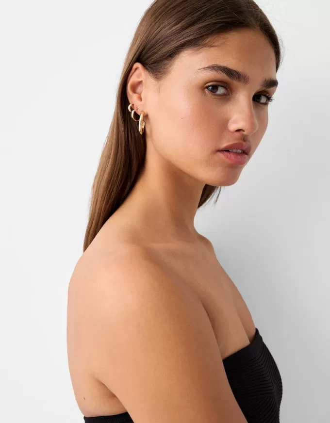 9-pack of textured earrings 9-pack of textured earrings