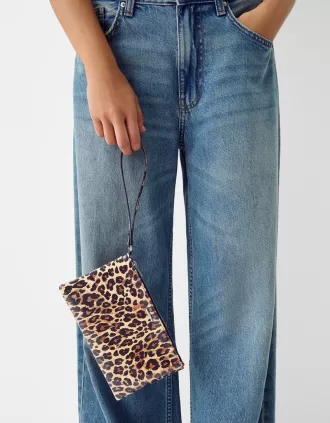 Animal print coin purse