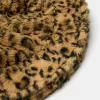 Animal print faux fur bucket hat Animal print faux fur bucket hat