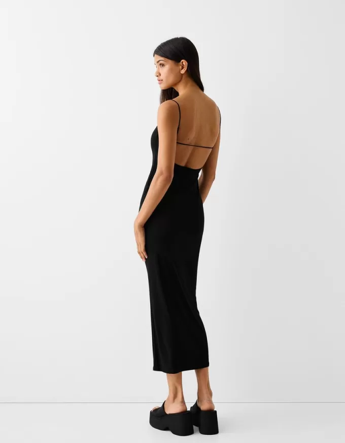 Animal print midi dress