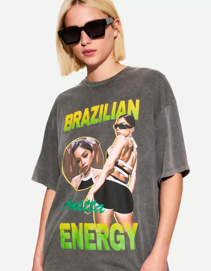 Anitta Brazilian Energy short sleeve T-shirt Anitta Brazilian Energy short sleeve T-shirt