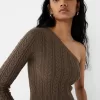 Asymmetric cable-knit sweater Asymmetric cable-knit sweater
