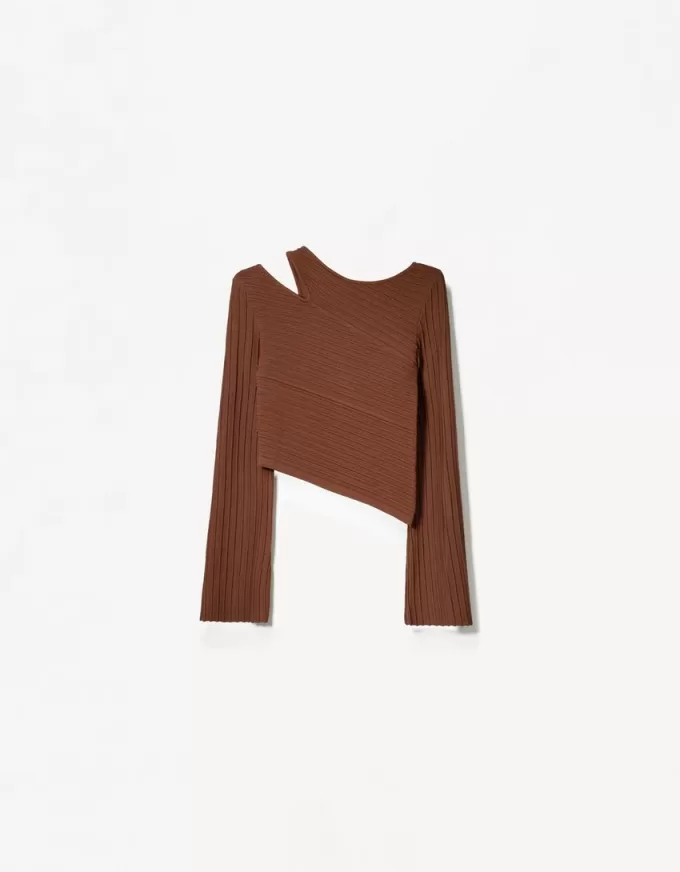 Asymmetric cut-out sweater Asymmetric cut-out sweater