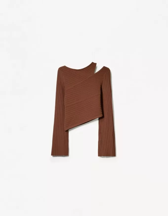 Asymmetric cut-out sweater Asymmetric cut-out sweater