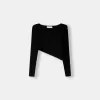 Asymmetric ribbed sweater Asymmetric ribbed sweater