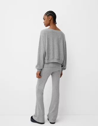Asymmetric soft touch sweater
