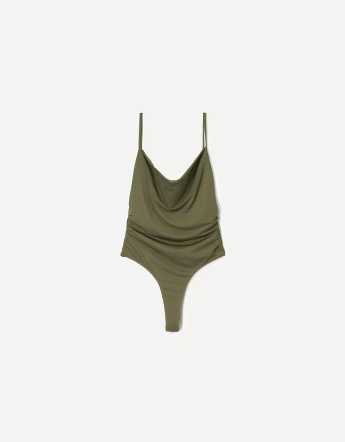 BERSHKA SERIES draped strappy bodysuit BERSHKA SERIES draped strappy bodysuit