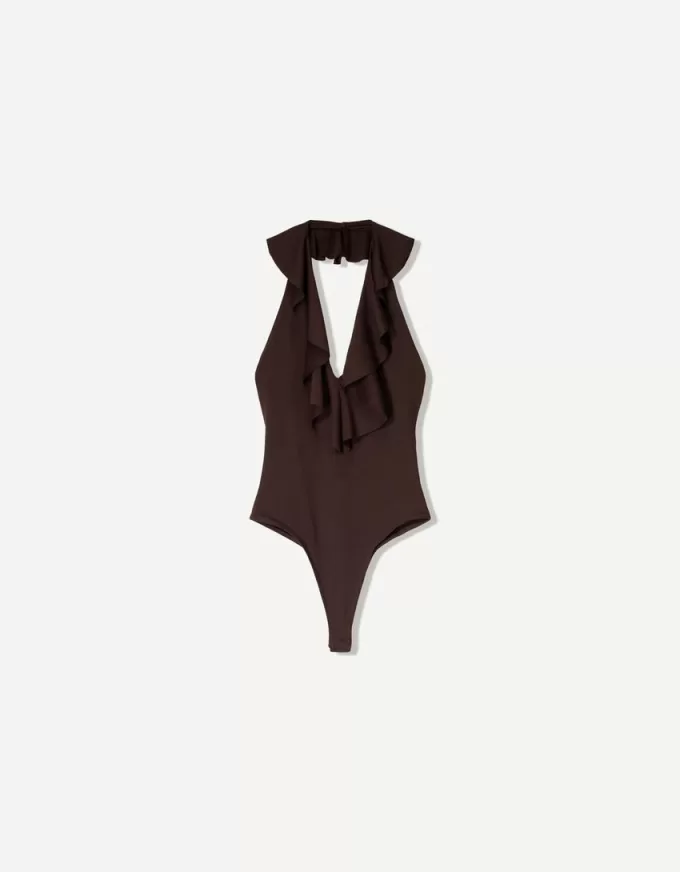 BERSHKA SERIES draped strappy bodysuit BERSHKA SERIES draped strappy bodysuit