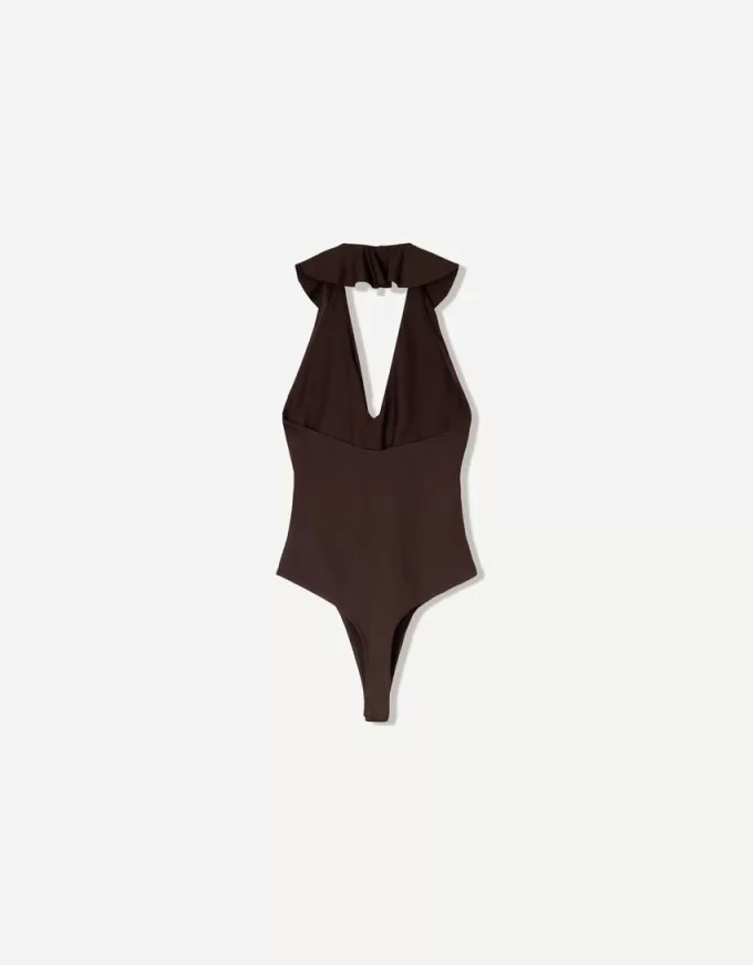 BERSHKA SERIES draped strappy bodysuit BERSHKA SERIES draped strappy bodysuit