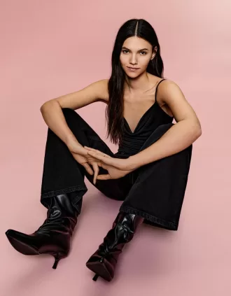BERSHKA SERIES draped strappy bodysuit
