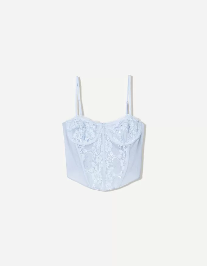 BERSHKA SERIES lace corset top BERSHKA SERIES lace corset top