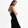 BERSHKA SERIES midi dress with asymmetric hem BERSHKA SERIES midi dress with asymmetric hem