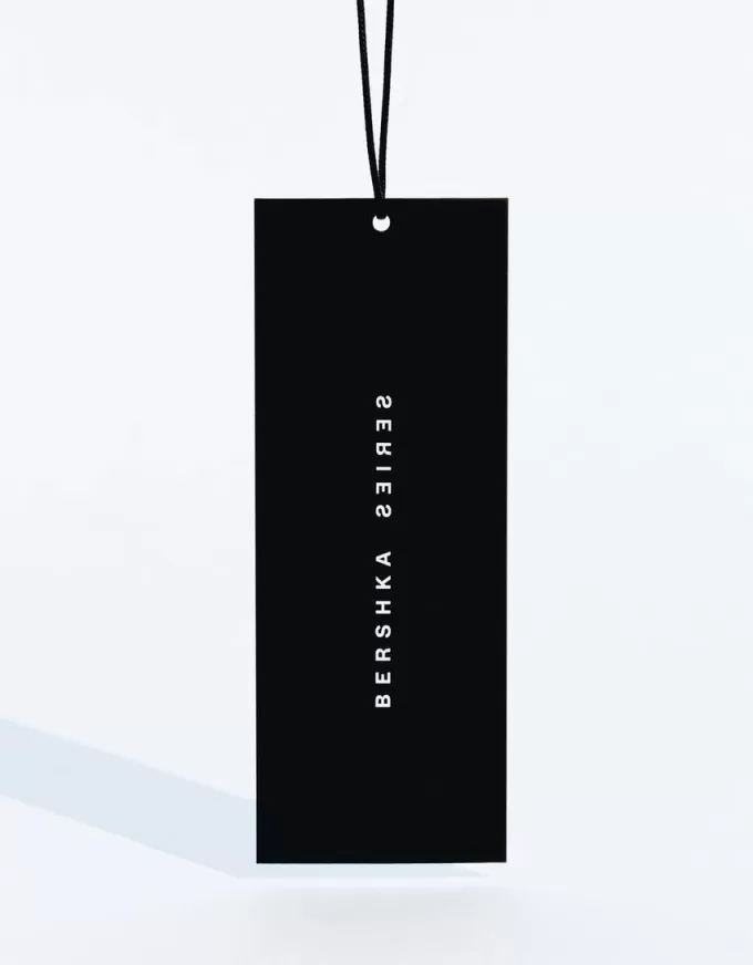 BERSHKA SERIES midi dress with asymmetric hem BERSHKA SERIES midi dress with asymmetric hem