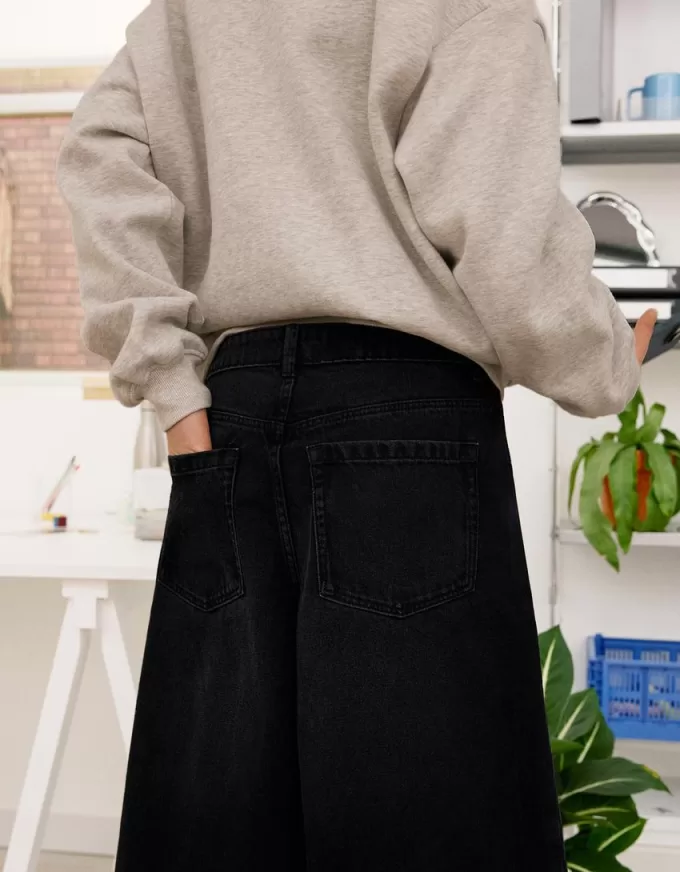 Baggy denim Bermuda shorts Baggy denim Bermuda shorts