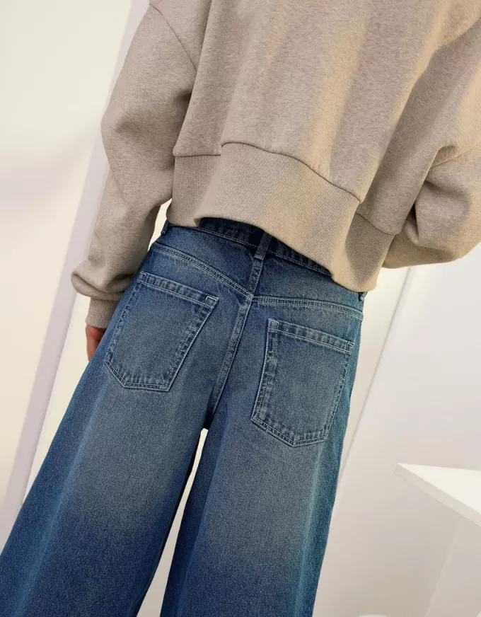 Baggy denim Bermuda shorts Baggy denim Bermuda shorts