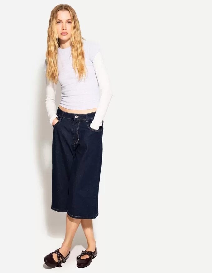 Baggy denim Bermuda shorts Baggy denim Bermuda shorts