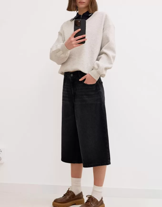 Baggy denim Bermuda shorts Baggy denim Bermuda shorts