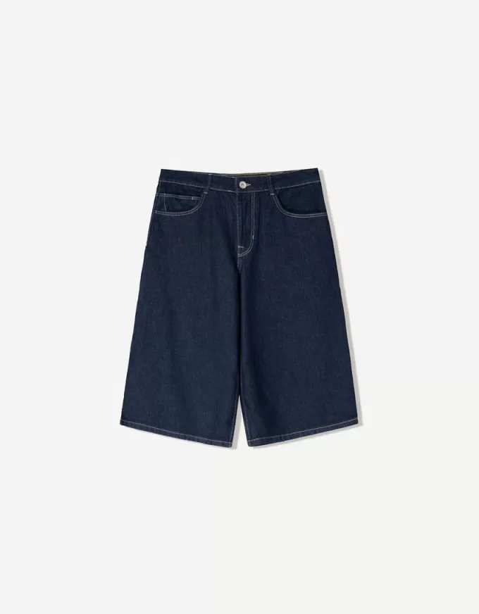 Baggy denim Bermuda shorts Baggy denim Bermuda shorts