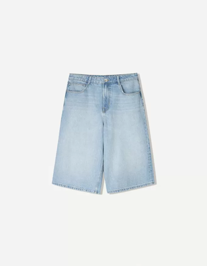 Baggy denim Bermuda shorts Baggy denim Bermuda shorts