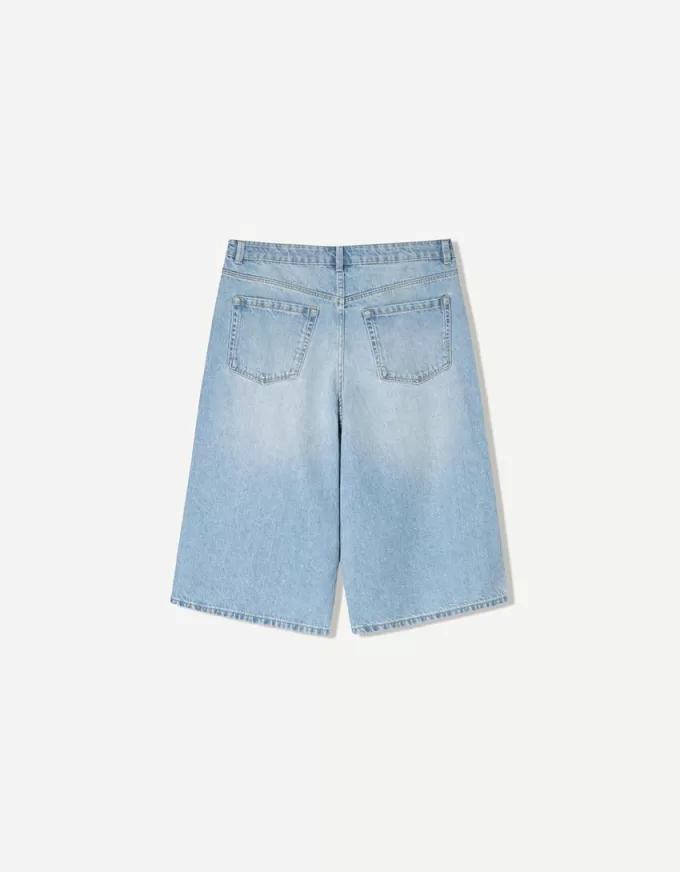 Baggy denim Bermuda shorts Baggy denim Bermuda shorts