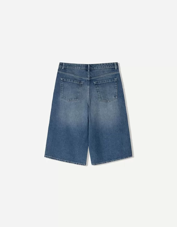 Baggy denim Bermuda shorts Baggy denim Bermuda shorts