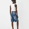 Baggy denim cargo Bermuda shorts Baggy denim cargo Bermuda shorts