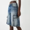 Baggy denim cargo Bermuda shorts Baggy denim cargo Bermuda shorts