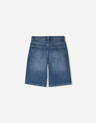 Baggy denim shorts