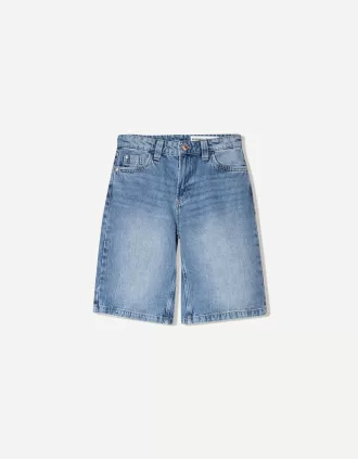 Baggy denim shorts