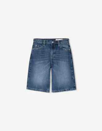Baggy denim shorts
