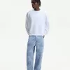 Baggy jacquard jeans