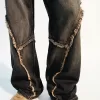Baggy jeans with fringing Baggy jeans with fringing