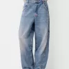 Baggy jeans with seam details