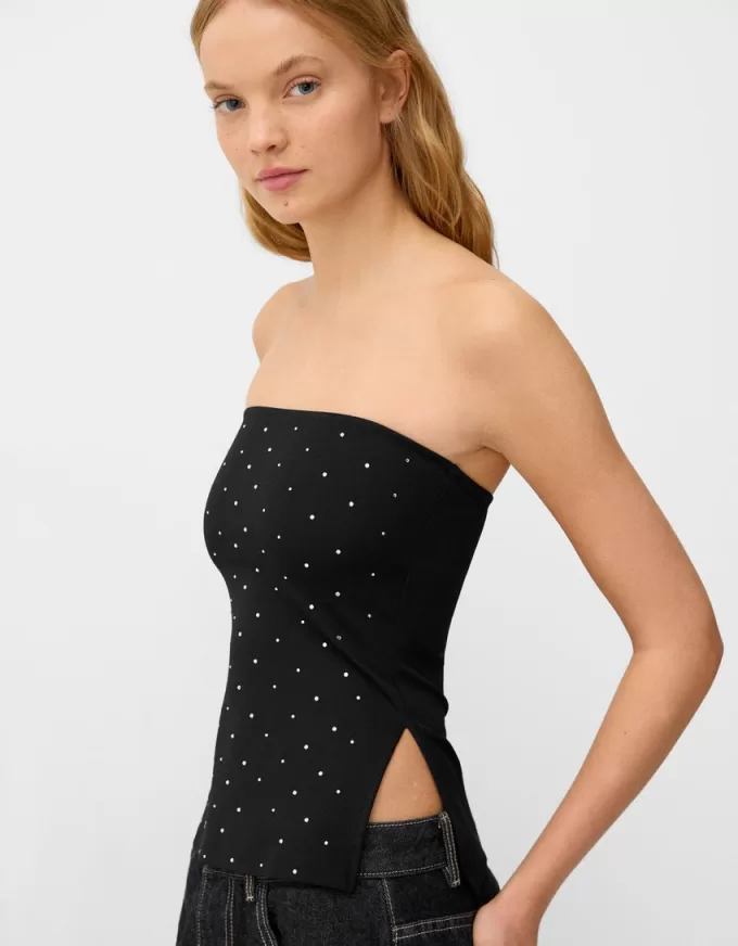 Bejeweled bandeau top Bejeweled bandeau top