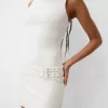 Belted mini dress with buckles Belted mini dress with buckles