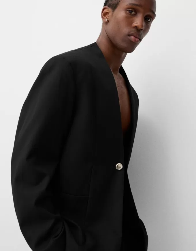 Blazer with button details