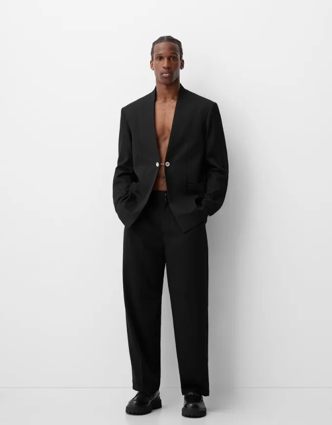 Blazer with button details