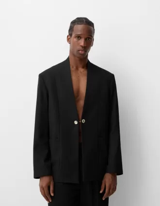 Blazer with button details